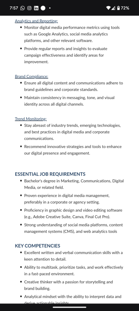 digital marketing specialist at massy