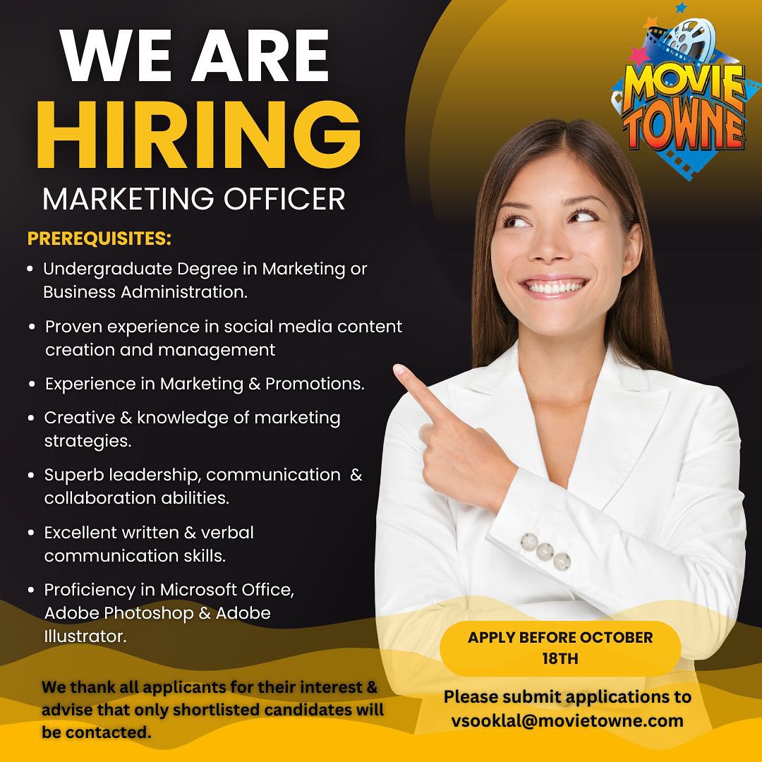 Movietowne marketing officer