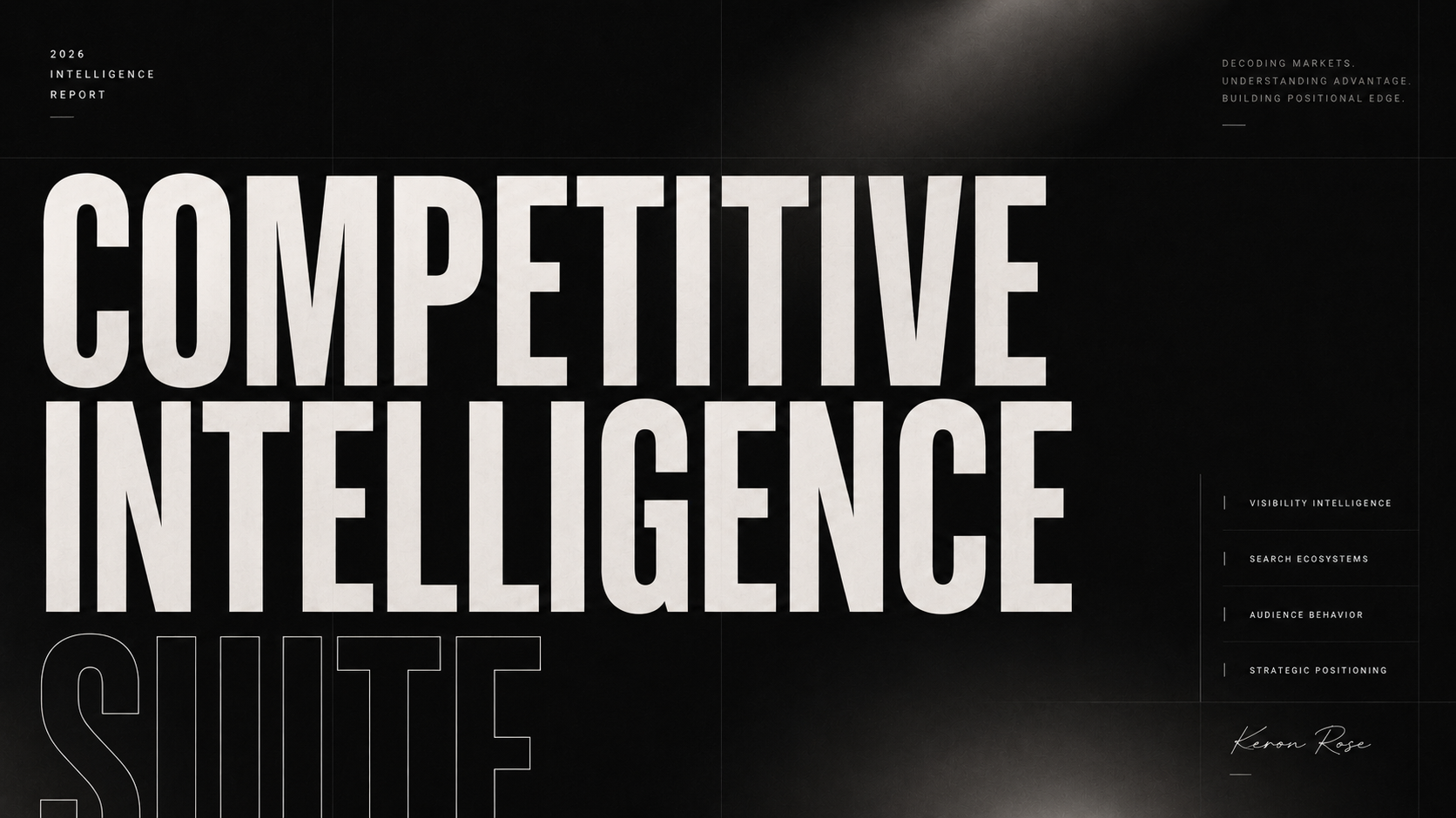 Competitive Intelligence Suite